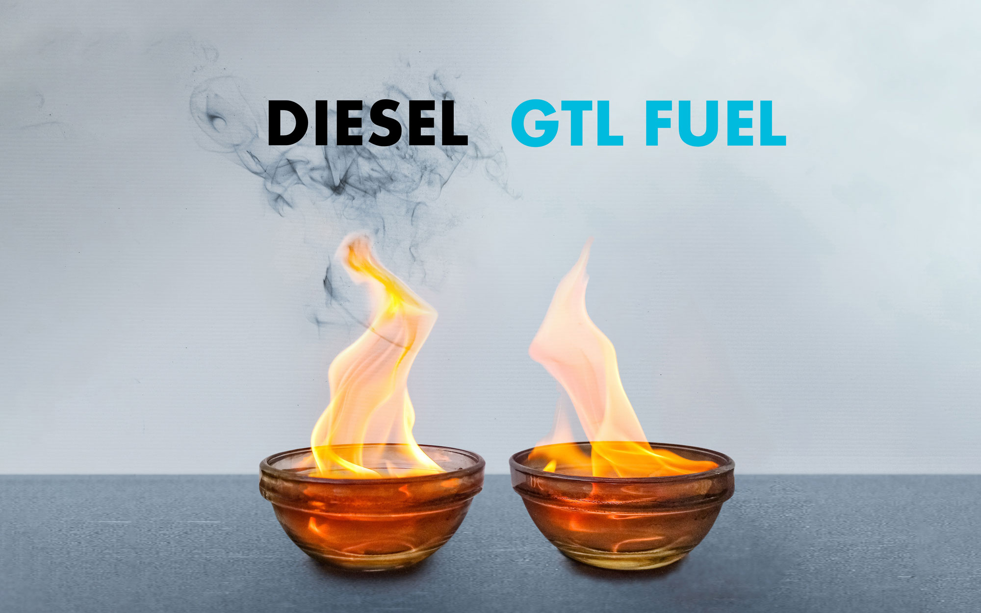  Schadstoffarme Verbrennung im Vergleich zu Diesel:GTL Fuel verbrennt mit bedeutend weniger Rauch, Feinstaub, Stickoxiden. Daneben schont GTL die Motoren. 